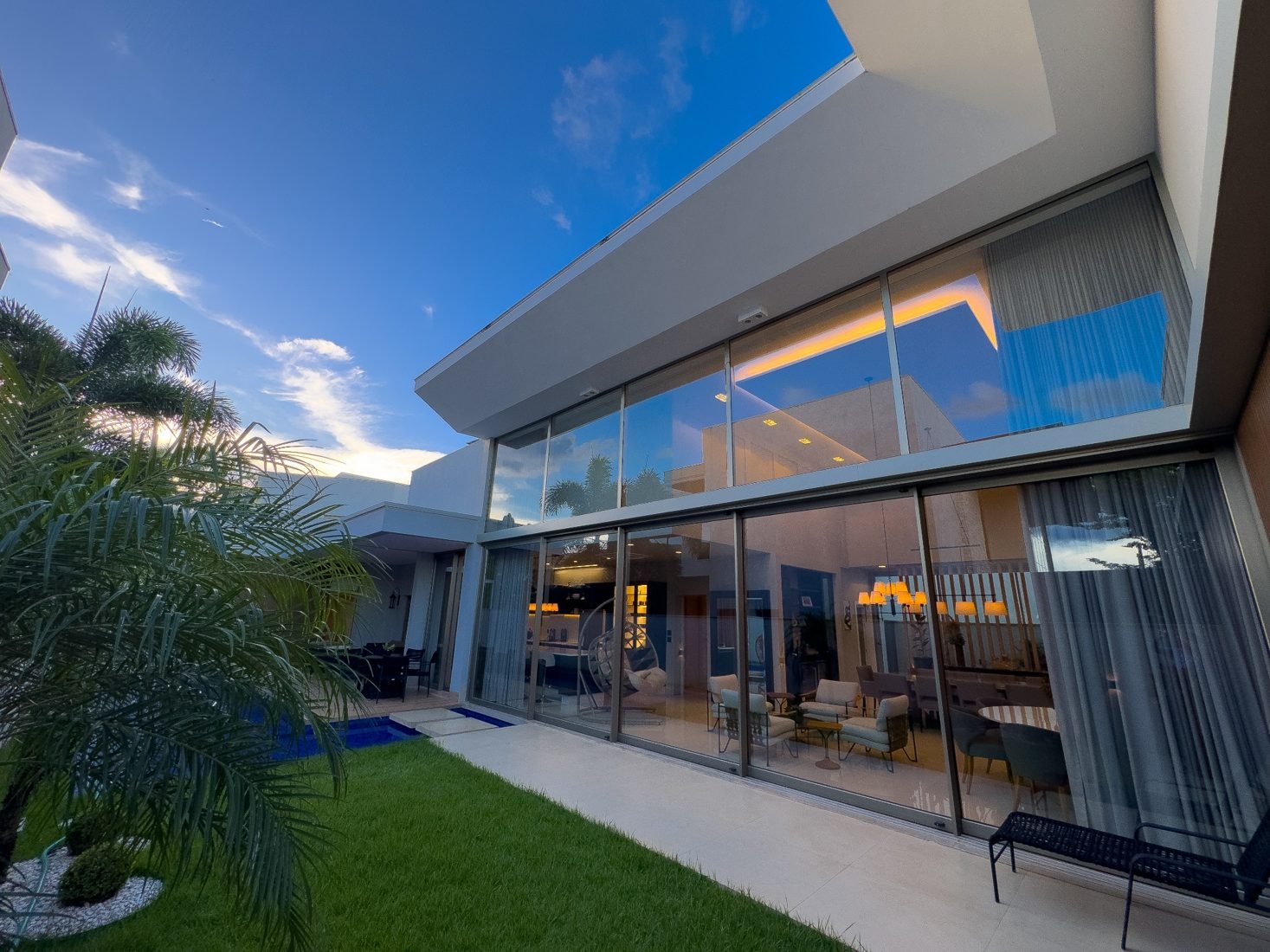 Arquitetura e fachada da residência